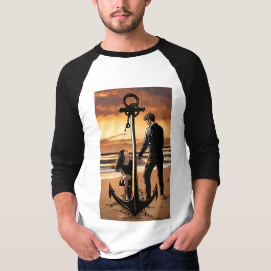 T-shirt classique en couverture rigide - Embrasser (Devant)