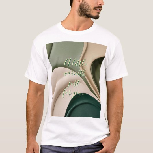 T-shirt classique en graphisme abstrait (Devant)