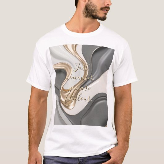 T-shirt classique en graphisme abstrait (Devant)