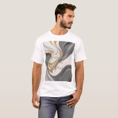 T-shirt classique en graphisme abstrait (Devant entier)