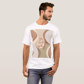 T-shirt classique en graphisme abstrait (Devant entier)