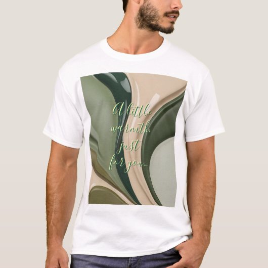 T-shirt classique en graphisme abstrait (Devant)