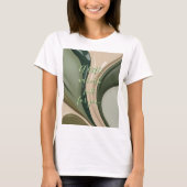 T-shirt classique en graphisme abstrait (Devant)