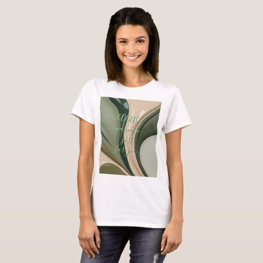 T-shirt classique en graphisme abstrait (Devant entier)