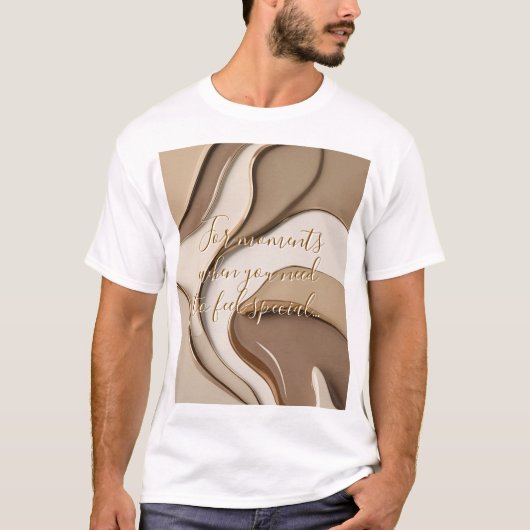 T-shirt classique en graphisme abstrait (Devant)
