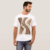 T-shirt classique en graphisme abstrait (Devant entier)
