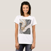 T-shirt classique en graphisme abstrait (Devant entier)