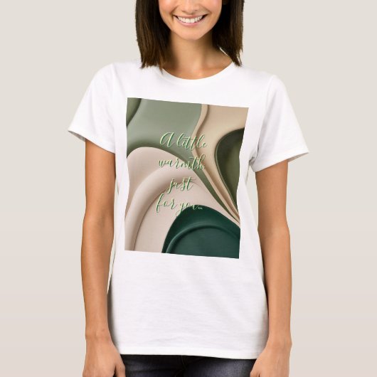 T-shirt classique en graphisme abstrait (Devant)