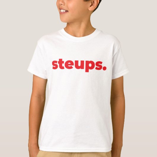 T-Shirt Classique Enfant - Steups. (Devant)