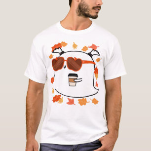 T-shirt classique fantôme mignon d'automne ambianc