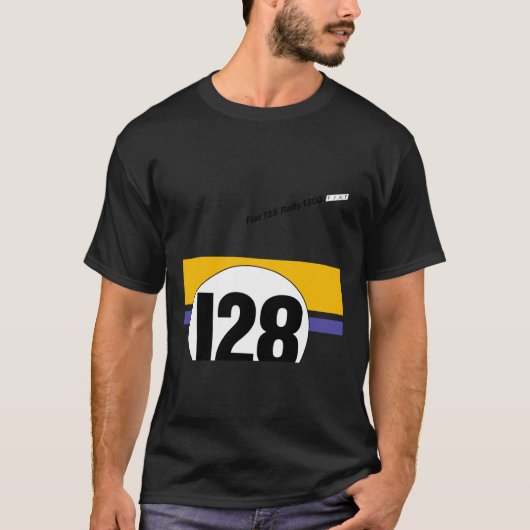 T-shirt classique FIAT 128 RALLY (Devant)