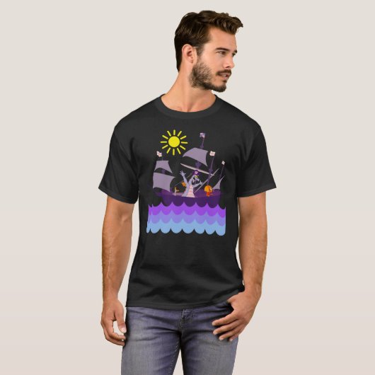 T-shirt classique Figment Pirate (Devant entier)