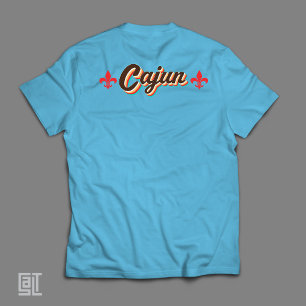 T-shirt Classique Fleur-de-lis Cajun Rétro Vintage
