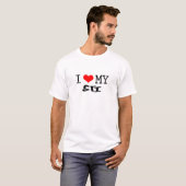 T-shirt Classique "je conception aime mon STI" (Devant entier)