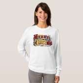 T-shirt Classique "Joyeux Noël" Coloré (Devant entier)