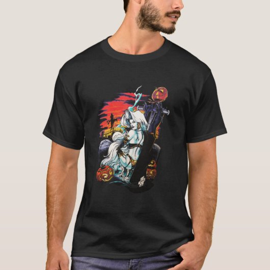 T-shirt classique Lady Death halloween (Devant)