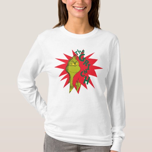T-shirt Classique Le Grinch | Red Starburst (Devant)