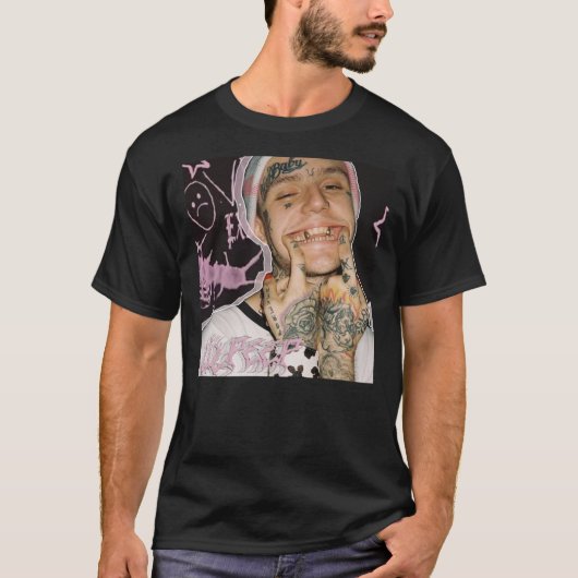 T-shirt classique Lil Peep souriant (Devant)