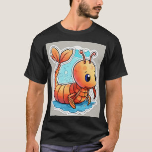 T-shirt classique marin Jerry Shrimp Flash Tattoo