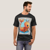 T-shirt classique marin Jerry Shrimp Flash Tattoo (Devant entier)