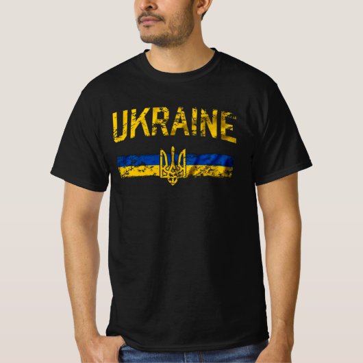 T-shirt Classique militaire ukrainienne (Devant)