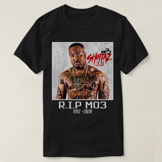T-shirt classique Mo3 RIP (Design devant)