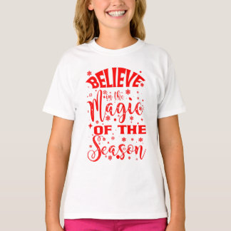 T-shirt Classique Moderne Croyez en la magie simple design