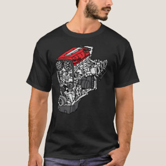 T-shirt classique moteur Honda S2000 F20C