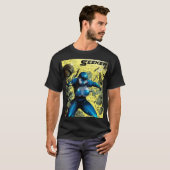 T-shirt classique noir Seeker V2 (Devant entier)