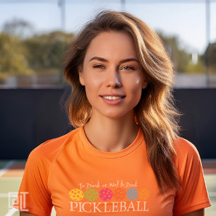 T-shirt Classique Pickleball Moderne Pour Diner ou Ne Pas 