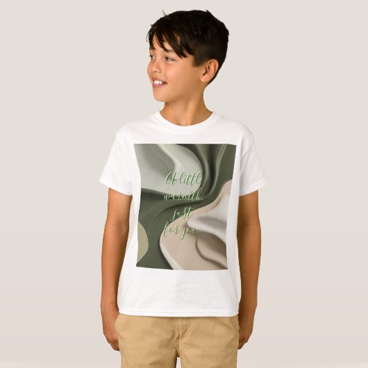 T-shirt classique pour enfants en graphisme élégan (Devant entier)