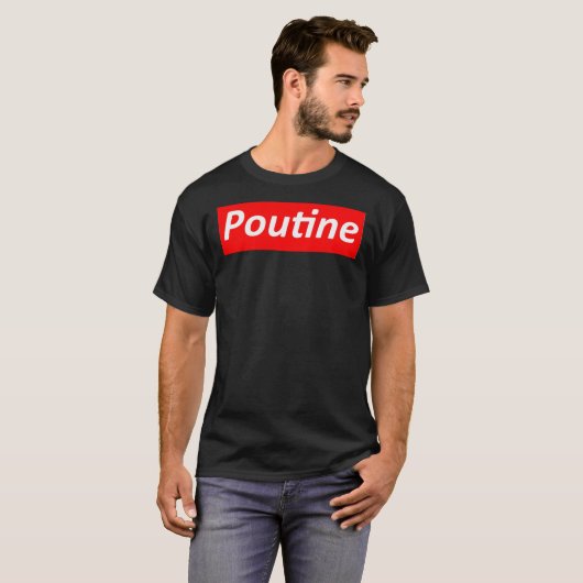 T-shirt classique Poutine (Devant entier)