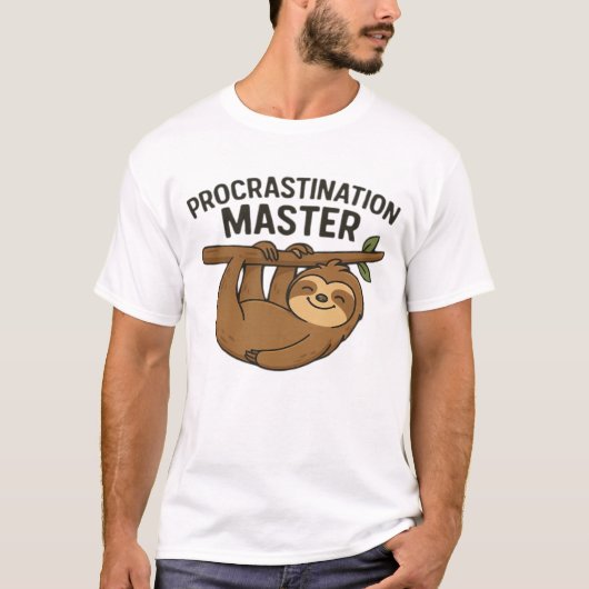 T-shirt classique Procrastination Master (Devant)