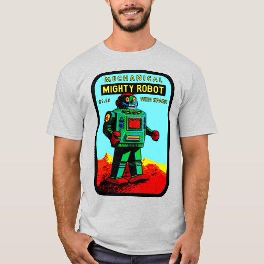 T-shirt classique "Robot puissant" (Devant)