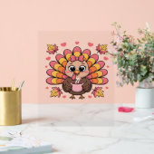 t-shirt classique rose kawaii thanksgiving dinde (Mariage)