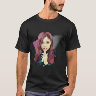 T-shirt classique rose (rose noir)