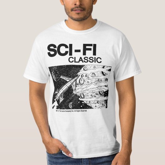 T-shirt classique SCIFI des années 60 (Devant)