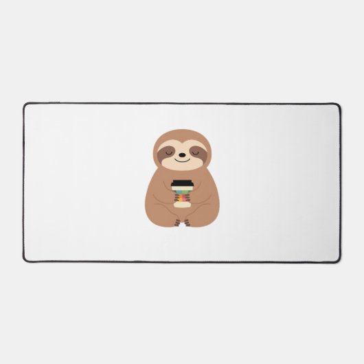 T-shirt classique Sloth Coffee Time (Recto)