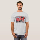 T-shirt Classique Valentine Red Corvette (Devant entier)