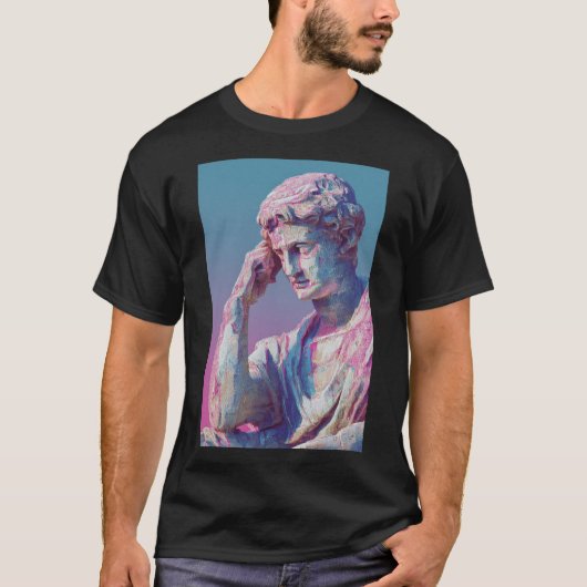 T-shirt Classique Vaporwave déchu — Esthétique de dégradé  (Devant)