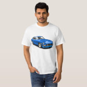T-shirt classique vintage bleu de Z-Car (Devant entier)