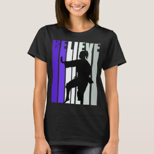 T-shirt Classique Violet Motivation Filles Karaté Croire R