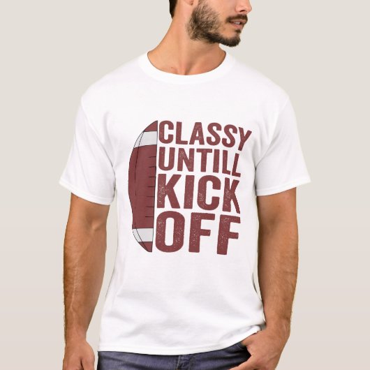 T-shirt Classy jusqu'au lancement de Funny Imaginaire Foot (Devant)
