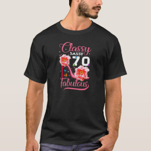 T-shirt Classy Sassy 70 Fabuleux 70E Anniversaire Partie