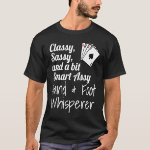 T-shirt Classy Sassy Et Un Peu Smart Assy Mains & Pieds Wh
