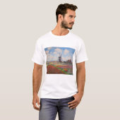 T-shirt Claude Monet - Champ de Tulipes en Hollande (Devant entier)