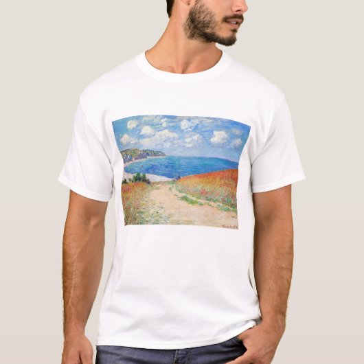 T-shirt Claude Monet - Chemin dans les champs de blé à Pou (Devant)