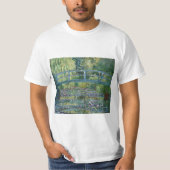 T-shirt Claude Monet - Eau Lily étang, Harmonie verte (Devant)