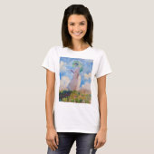 T-shirt Claude Monet - Femme avec Parasol face à gauche (Devant entier)