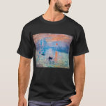 T-shirt Claude Monet - Impression, lever de soleil<br><div class="desc">Impression,  Lever du soleil (Impression,  Levant Soleil) - Claude Monet,  Huile sur toile,  1872 Impression,  Lever du soleil représente le port du Havre,  la ville natale de Monet.</div>